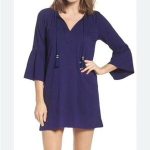 Lilly Pulitzer Blue Mini Dress with Vibrant Style